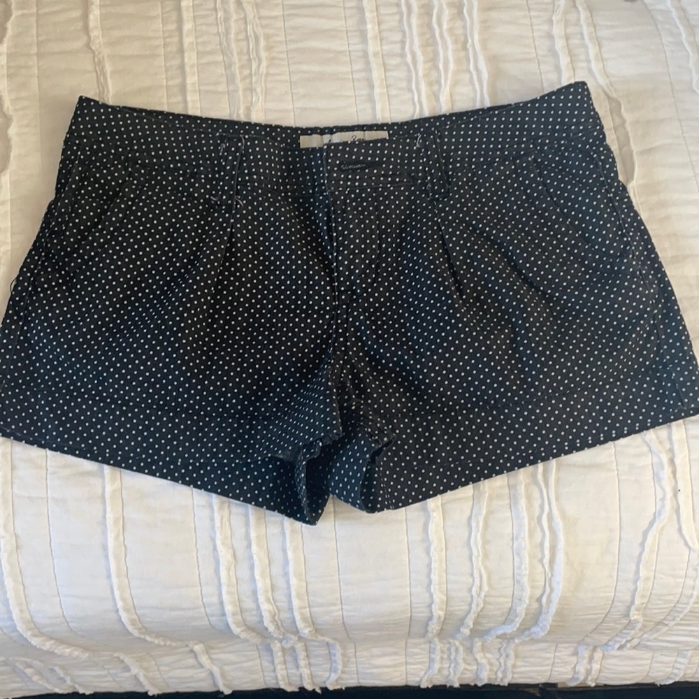 Navy Polka Dot Shorts